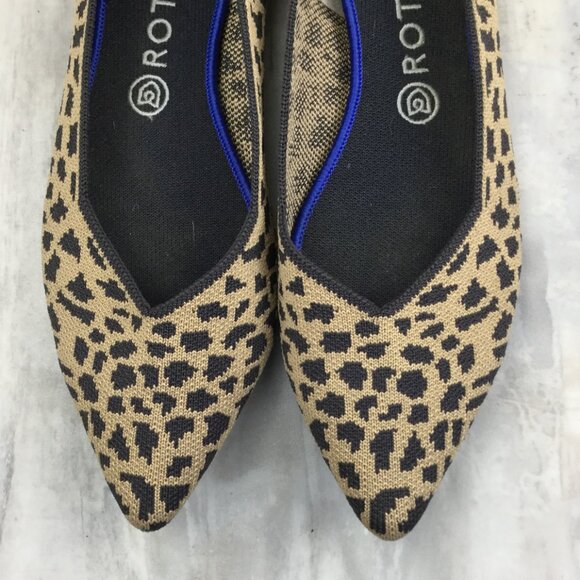 Rothy's Leopard Pointed Flats 10.5 - Picture 6 of 10